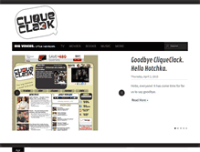 Tablet Screenshot of cliqueclack.com